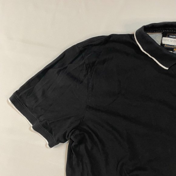 Nickel & Iron Men's Knit Golf Polo Shirt XL Short Sleeve Black - Picture 3 of 9